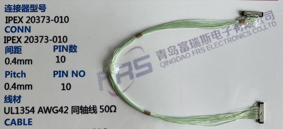 0.5 มม. GPS LVDS สายรัด 220 มม. ประกอบสายเคเบิลรถยนต์