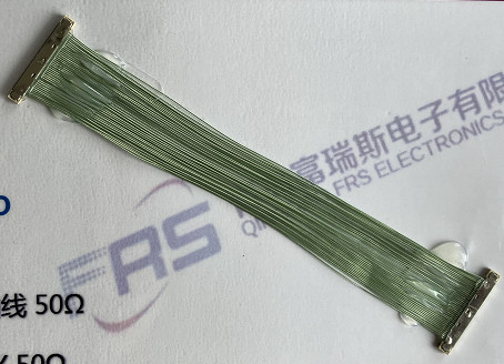 Micro Coax Awg40 30 พินถึง 40 พิน LVDS สายเคเบิล Double Shield Wire Assembly