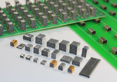 SMT EMI โฟมปะเก็น Conductive SMF Shielding Au Plating