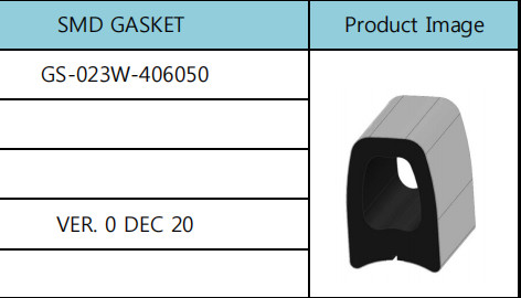 ปะเก็น Fingerstock 50 ถึง 100 โอห์ม 60 มม. ซีลยางแบน