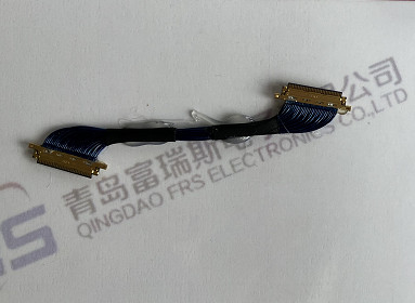 30 Pin 50 Pin ชุดสายรัดไฟฟ้า 0.4mm LVDS 40 Pin Cable Ultra Thin Black Jacket
