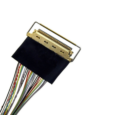 LCD LVDS สายรัด 240 มม. 0.5 มม. สายเคเบิล 30 พินแบบจำลอง