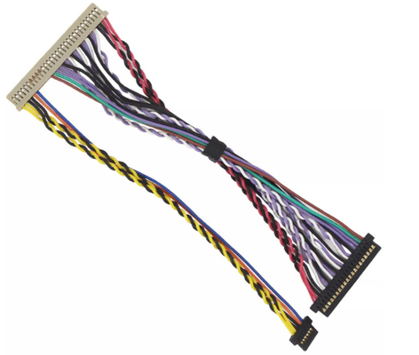 40 Pin LVDS Wire Harness ไฟฟ้า, ชุดลากสายไฟสำหรับรถพ่วงขนาด 50 มม.