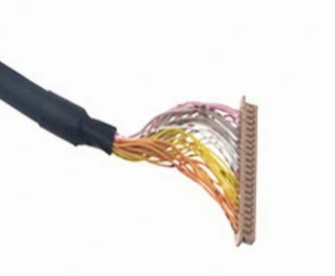 40p LVDS Wire Harness 50mm 30awg รถพ่วงรถยนต์ Single Double Shield Cable