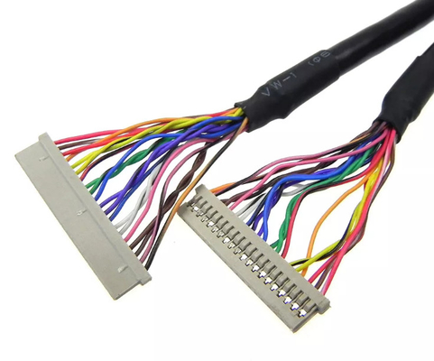 0.3mm LVDS Wire Harness 30AWG 20 Pin Cable หน้าจอแล็ปท็อป