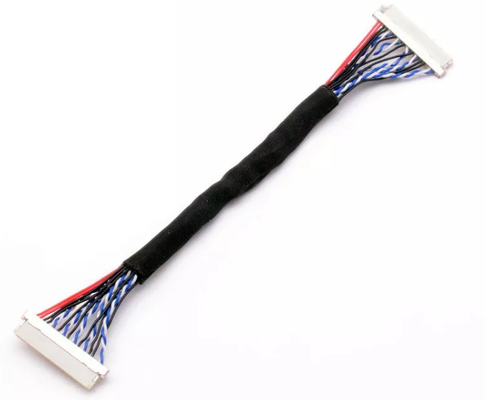 โทรทัศน์ LVDS Wire Harness Black, สายรัดวิทยุขนาด 220 มม. Fot High Definition TV