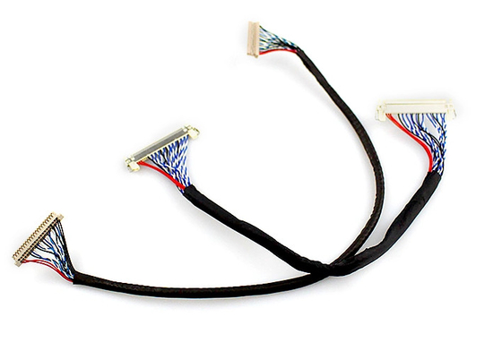 สายเคเบิล LVDS แบบแบนขนาด 450 มม. ขนาด 0.4 มม. LCD สำหรับชุดจอแสดงผล