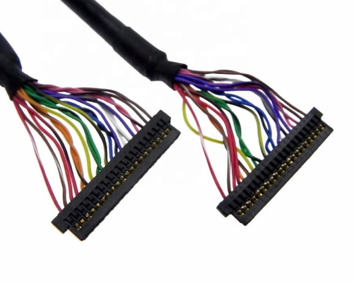สายเคเบิล LVDS แบบแบนขนาด 450 มม. ขนาด 0.4 มม. LCD สำหรับชุดจอแสดงผล
