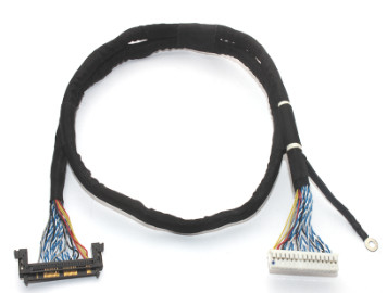 แล็ปท็อป LVDS สายรัด JAE 0.5 มม. ขั้วต่อสายเคเบิลทนทาน