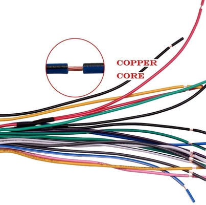 18AWG 4 ลำโพง 16 Pin Car Stereo Connector ชุดสายไฟ