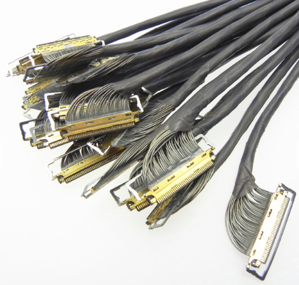 34awg สายไมโครโคแอกเซียล 20 แกน 380 มม. เทฟลอนไฟเบอร์แอสเซมบลี