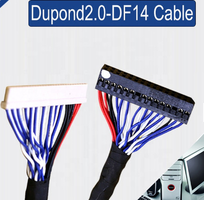 DF 14 สายไมโครโคแอกเชียล 0.5 มม. 38 ถึง 46AWG ขนาดเล็ก 370 มม.