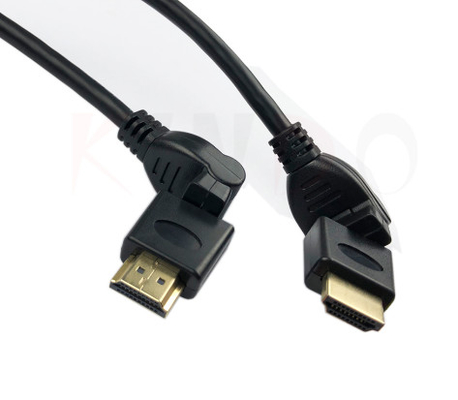 1080p 360 องศา 4k Ultra Hd Hdmi Cable 8.0mm Hdmi ความเร็วสูงพร้อม Ethernet