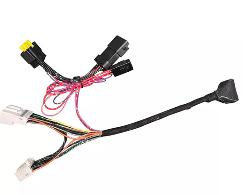 ชุดสายเคเบิลกล้อง 0.3 มม. 0.4 มม. PVC กล้องวงจรปิดเสียงไฟท้าย Ecu Connector Car