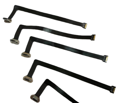 90 องศา Sync Micro USB Flat Ribbon Cable 230mm FPC สำหรับการชาร์จ