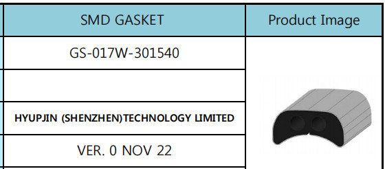 การผลิตไฟฟ้าปะเก็น SMD 40 มม., ปะเก็นซิลิโคนแบนการกู้คืนแบบยืดหยุ่น