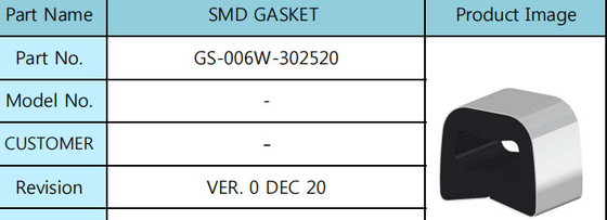 SMD 25mm ยางแบนปะเก็นซิลิโคนแหวนประเภท Surface Mount Technology
