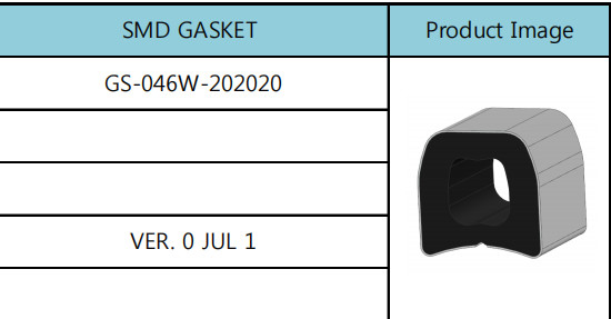 การกู้คืนความยืดหยุ่นปะเก็น SMD 20 มม., ปะเก็นยางกลมแบนซิลิโคน